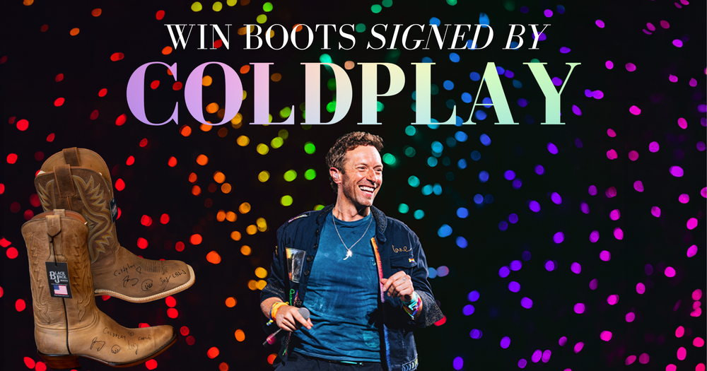 Last Chance to Win Coldplay-Signed Cowboy Boots – Raffle Closes August 7!