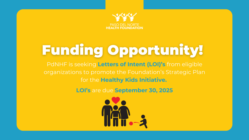 Funding opportunity under the Healthy Kids Initiative
